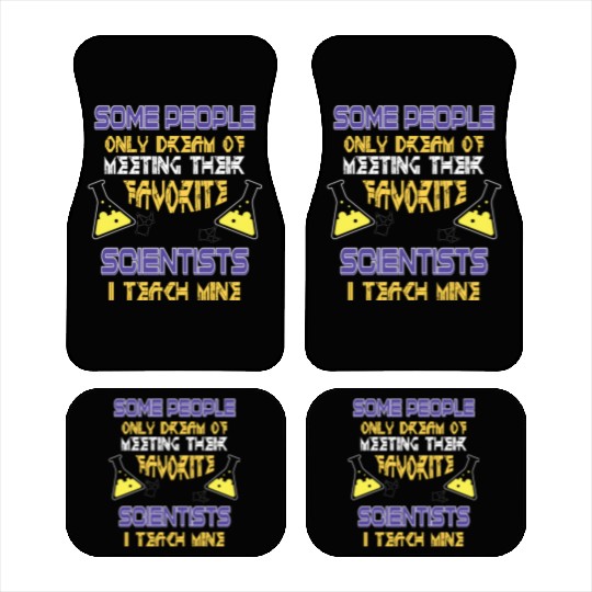 SCIENCE TEACHER Car Mats Teach Biology Chemistry Physic