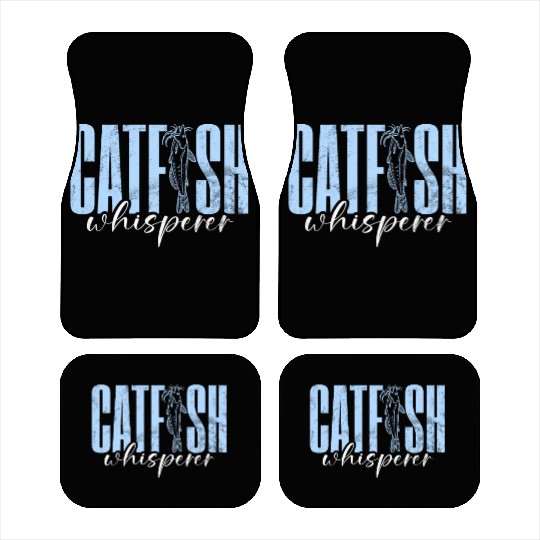 Catfish Whisperer Catfishing Angler Noodler Car Mats