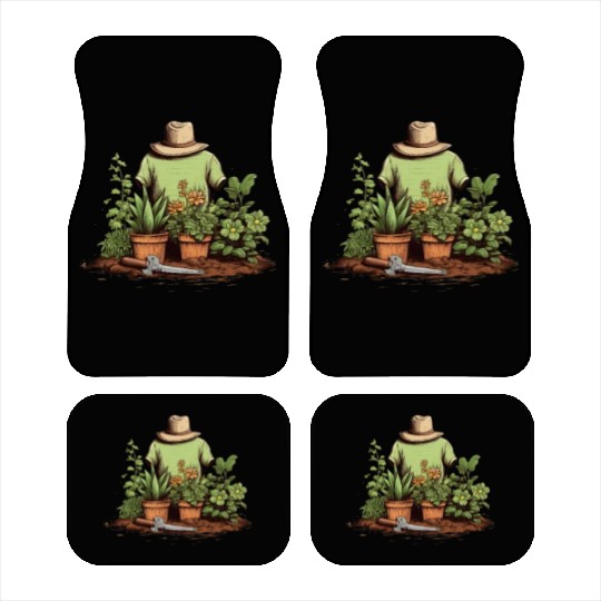 Tiny Gardener's Paradise Cute Pocket Garden Car Mats