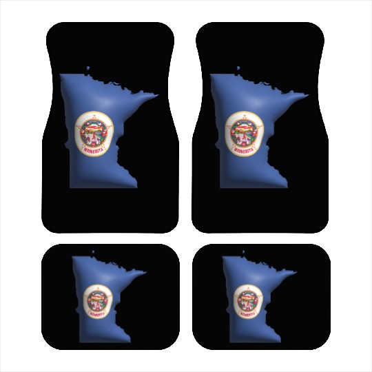 Minnesota - 3D Flag Map Car Mats