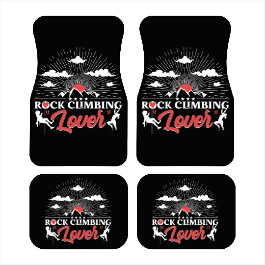 Rock Climbing Lover Car Mats