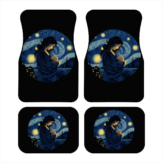 Breastfeeding Starry Night Car Mats Motherhood