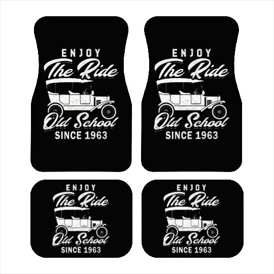 Vintage car 1963 60th birthday present men Car Mats