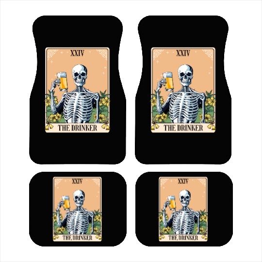 Funny Tarot Card Craft Beer Alcohol Car Mats