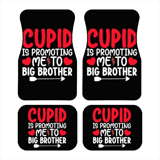 Cupid Is Promoting Me To Big Brother Valentines Car Mats