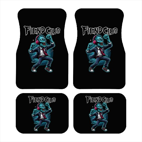 Fiend Club Dancing Zombie with Headphone Car Mats