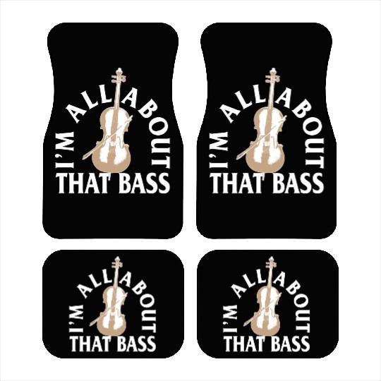 Double Bass Car Mats, I'm All About That Bass Car Mats,