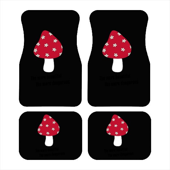 Beautiful Red Mushrooms Car Mats