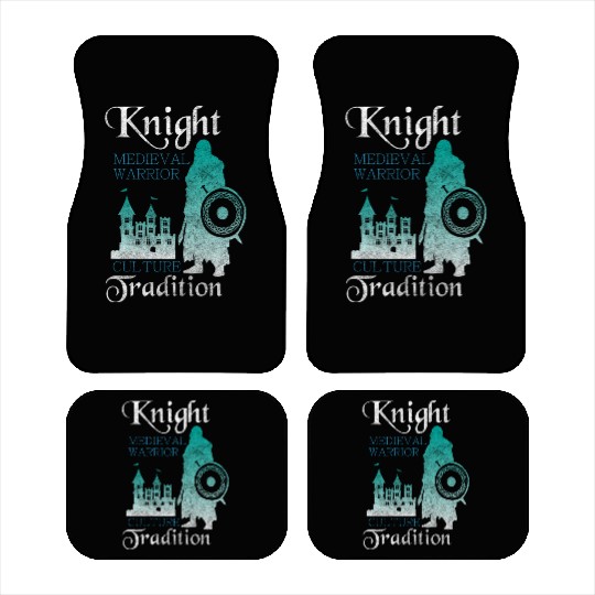Knight Dragon Chivalry Horse Car Mats