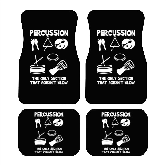 Drummer Marching Band Orchestra Percussion Car Mats