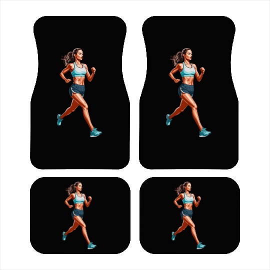 workout running women Car Mats