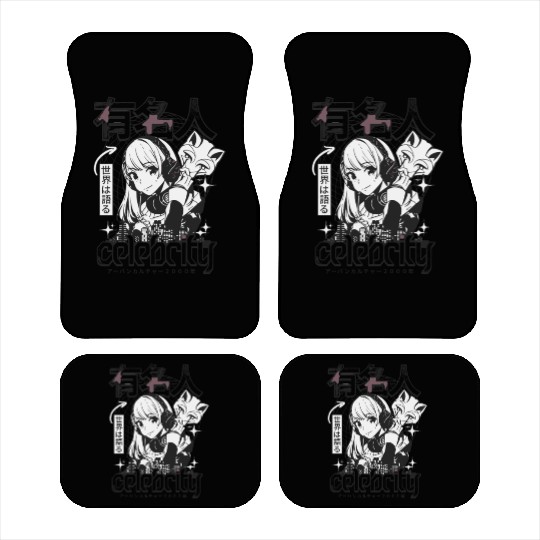 Anime Celebrity Girl Japanese Cyber Streetwear Car Mats