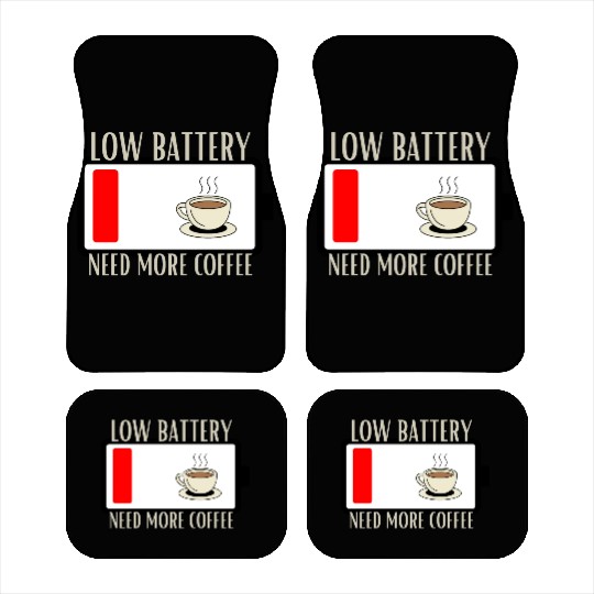 Fueling Up on Caffeine for the Low Battery Blues Car Mats