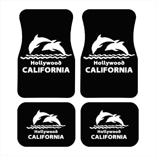 Hollywood California Dolphins Souvenirs Gifts Car Mats