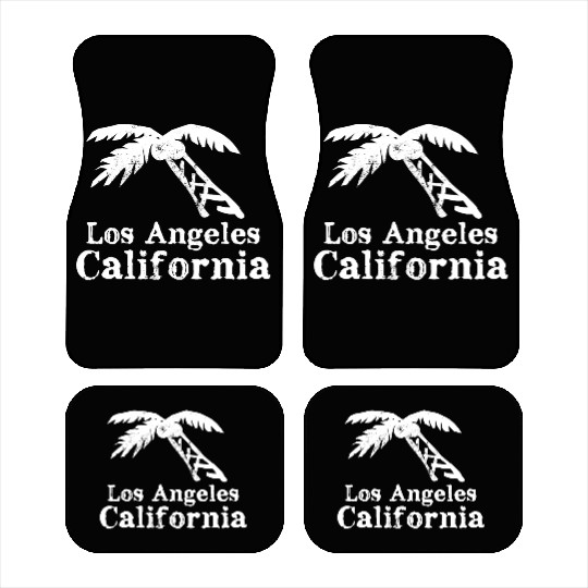 Los Angeles California Palm Tree Souvenirs Gifts Car Mats