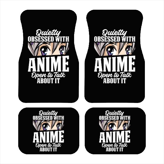 Quietly Obsessed With Anime Japanese Otaku Anime E Car Mats