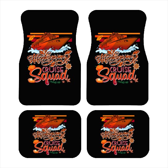 Thangiving Cruise Squad Cruise Ship Fall Pumpkins Car Mats