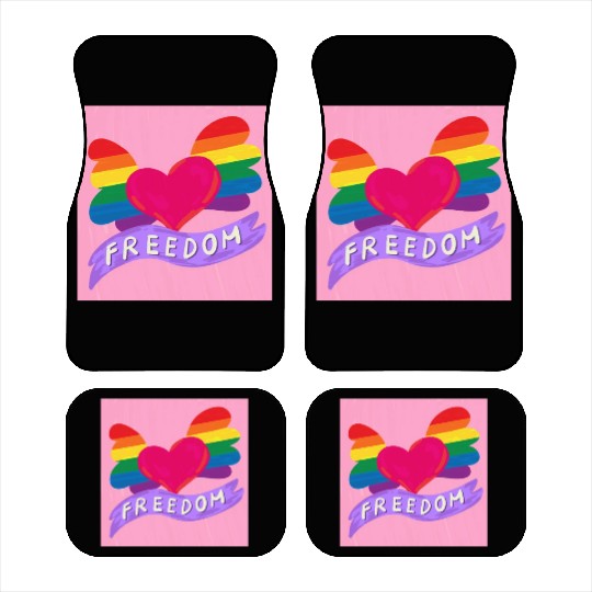 Love Freedom Car Mats