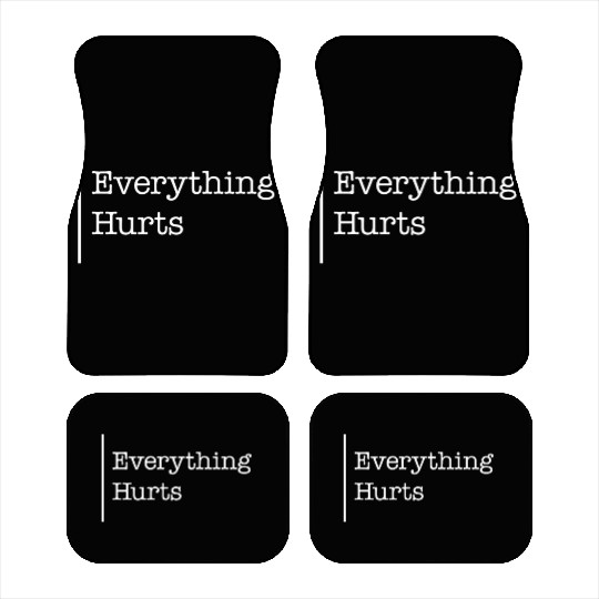 Gym Car Mats, Everything Hurts Car Mats, Gift For Workout