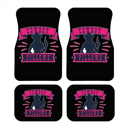 Cowboy Pillows Southern Girl Texas Lady Funny Car Mats