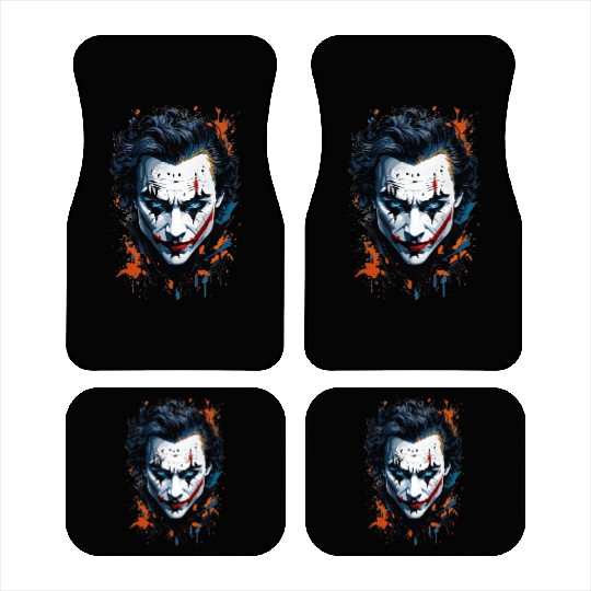 Chaos in Colors: Vibrant Joker Face Car Mats