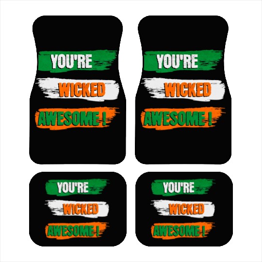 You're Wicked Awesome Graphic Car Mats