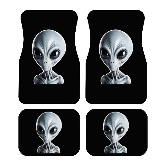 Grey Alien Car Mats