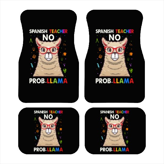 Spanish Teacher No Pro llama Car Mats