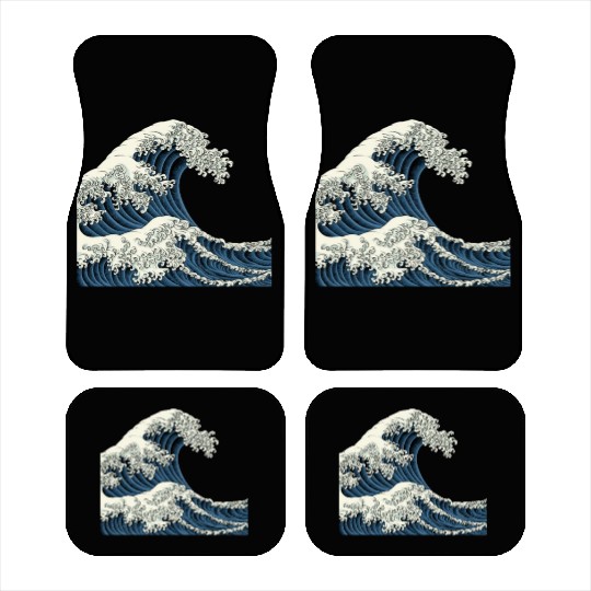 Japanese Kanagawa Wave JDM Car Mats