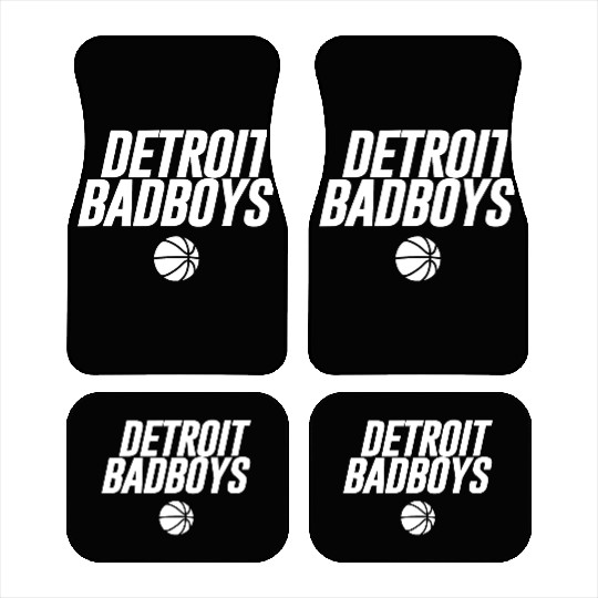 Detroit Basketball Graphic Tees 2 Car Mats