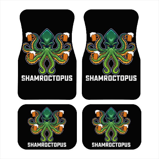 Shamroctopus Octopus Lover St Patrick's Day Car Mats