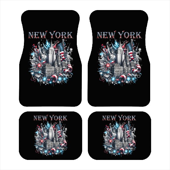 New York Christmas Spirit Car Mats