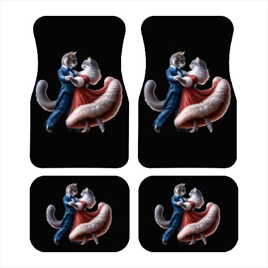 Twilight Dance of Cats Car Mats