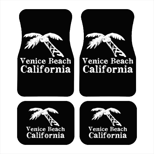 Venice Beach California Palm Tree Souvenirs Gifts Car Mats