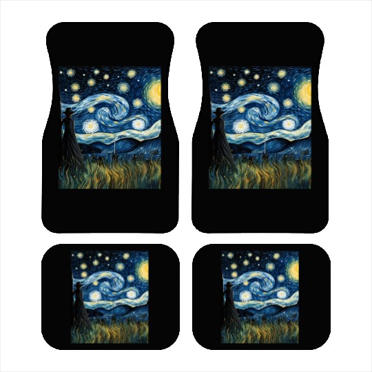 Gardener's Starry Night Car Mats Van Gogh Inspired