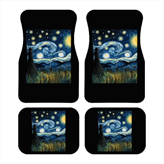 Gardener's Starry Night Car Mats Van Gogh Inspired
