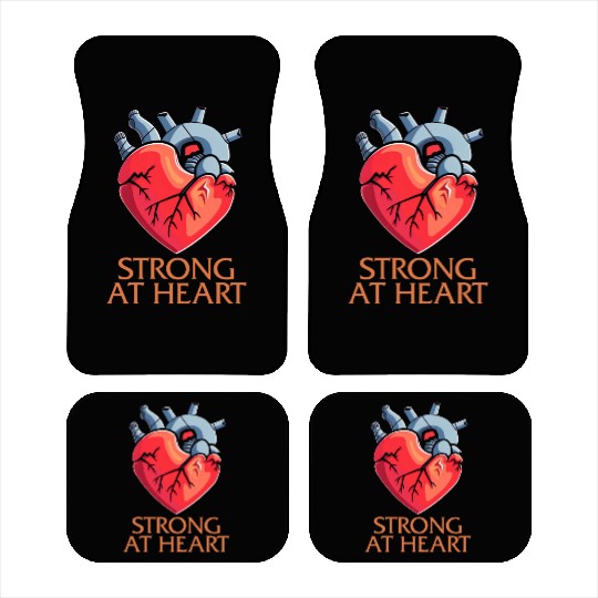 CHD Awareness Car Mats, Strong At Heart Pumping Iron