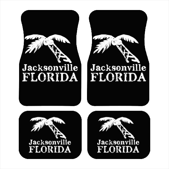 Jacksonville Florida Palm Tree Souvenirs Gifts Car Mats