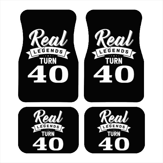 Real Legends Turn 40, 40th Birthday Car Mats