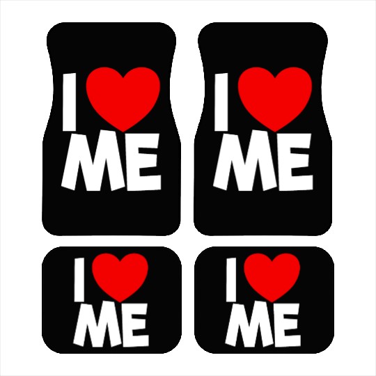 I Love Me Red Heart Self Love Affirmation Car Mats