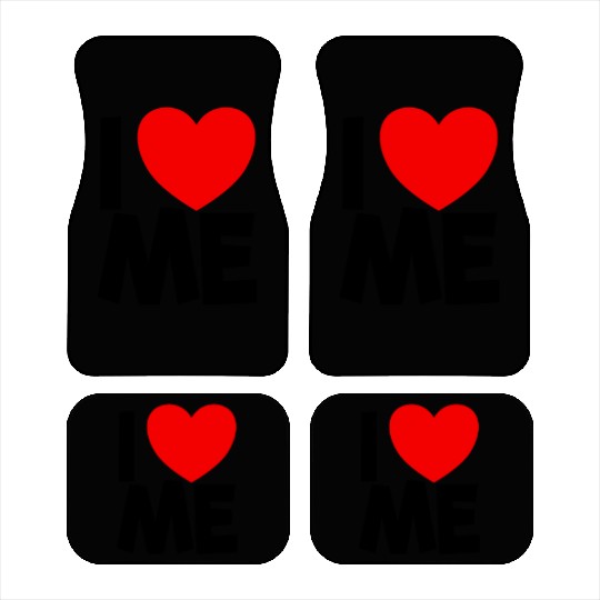 I Love Me Red Heart Self Love Affirmation Car Mats