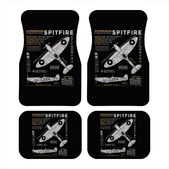 Supermarine Spitfire Car Mats