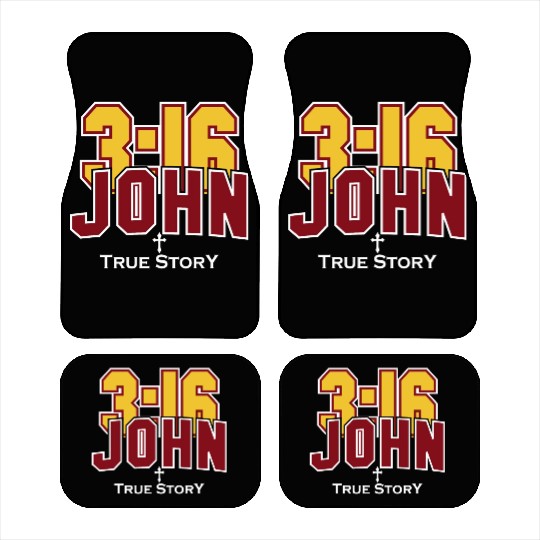 John 3:16 True Story Love Jesus Christian Car Mats