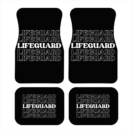 Lifeguard Beach Swimming Pool Guard Car Mats