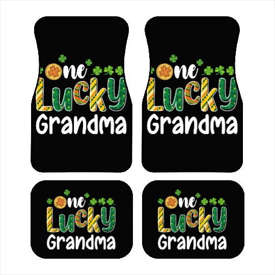 One Lucky Grandma Matching Family St Patrick's Day Car Mats