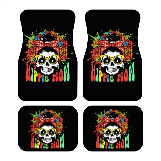 Hippie mom | flower child print Car Mats