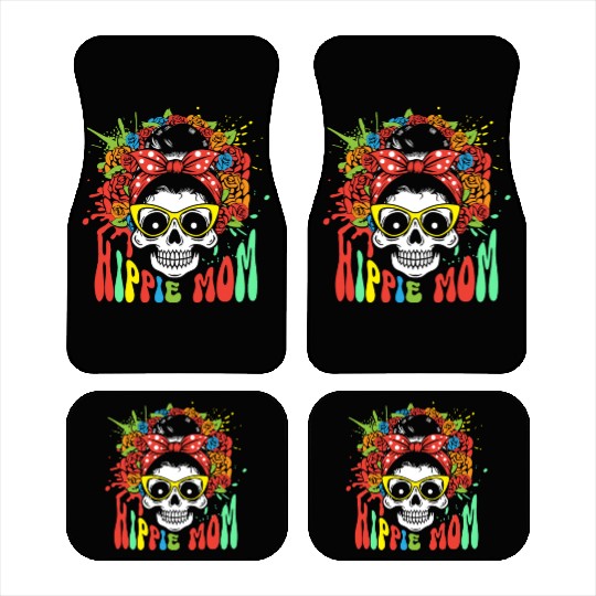 Hippie mom | flower child print Car Mats