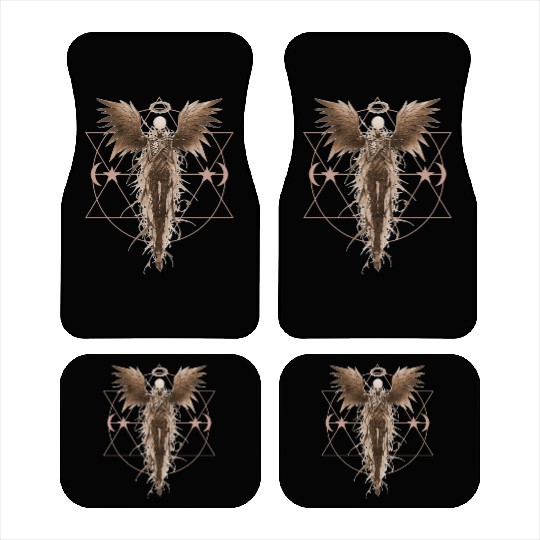 Angel Skeleton Geometric Witchcraft Ethereal Gothi Car Mats