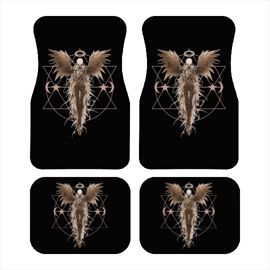 Angel Skeleton Geometric Witchcraft Ethereal Gothi Car Mats