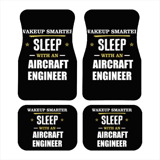 Wakeup Smarter Sleep WIth Aircraft Assembler Gift Car Mats